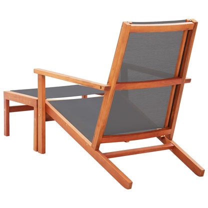 Garden Chair | Grey | Solid eucalyptus wood | Medium | Foldable