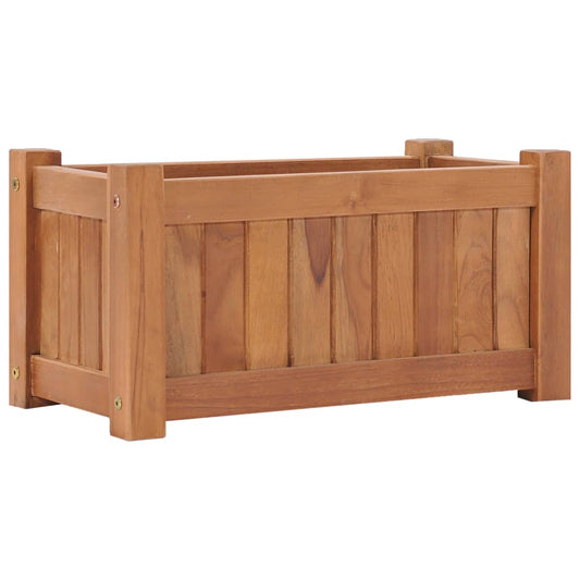 Raised Bed | Teak | Solid Teak Wood | 50x25x25 cm | Durable | Planter