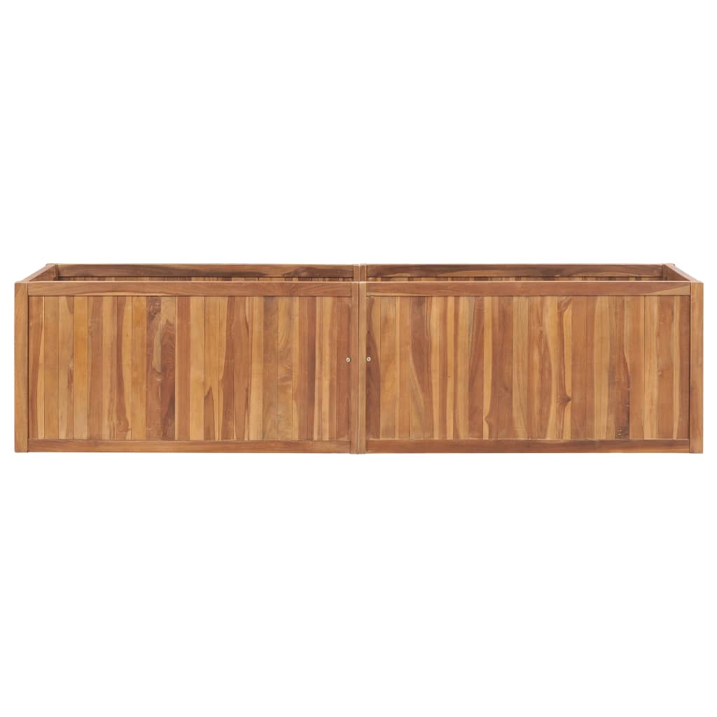 Garden Raised Bed 200x50x50 cm Solid Teak Wood
