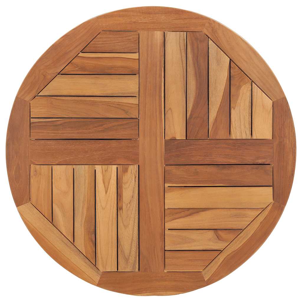 Tabletop | Teak | Solid wood | Medium | Durable | Round | Rustic