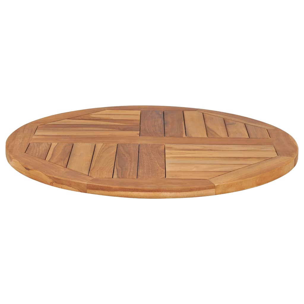 Tabletop | Teak | Solid wood | Medium | Durable | Round | Rustic