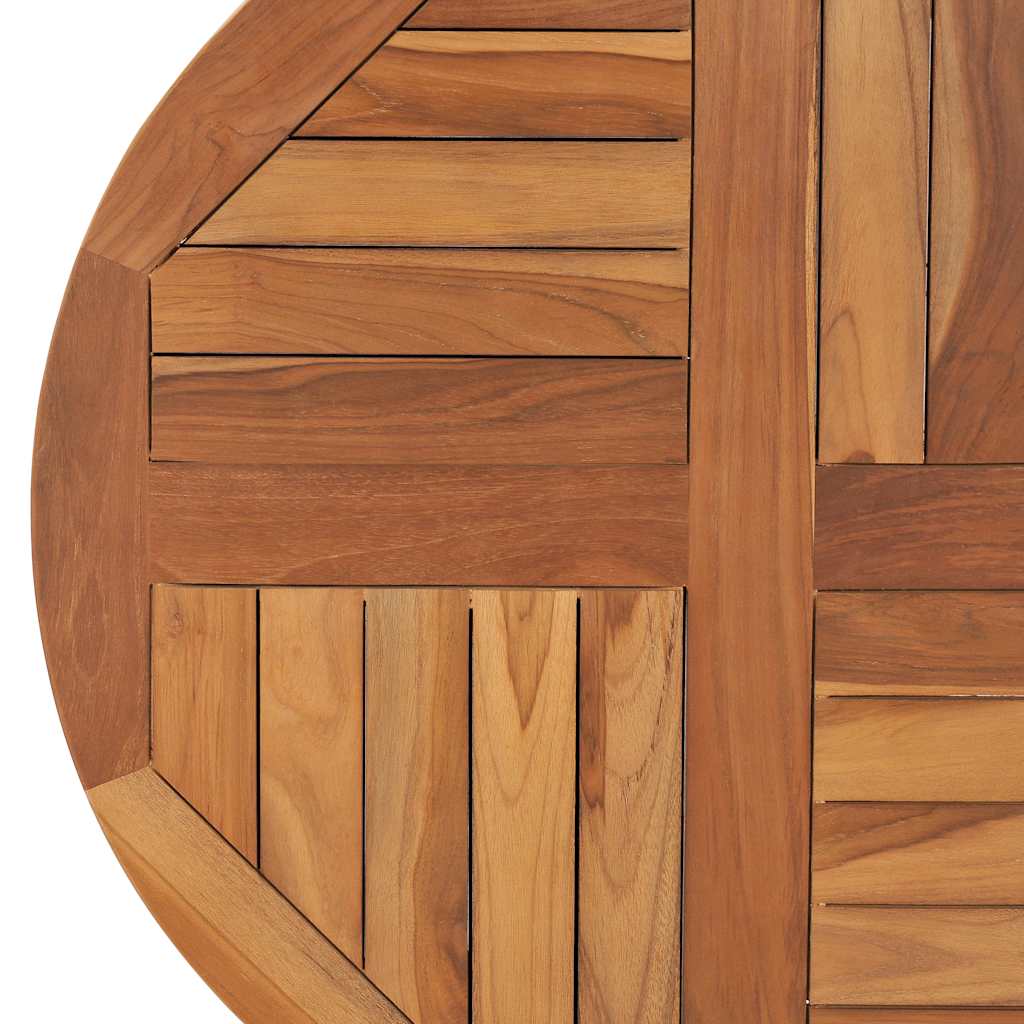 Tabletop | Teak | Solid wood | Medium | Durable | Round | Rustic