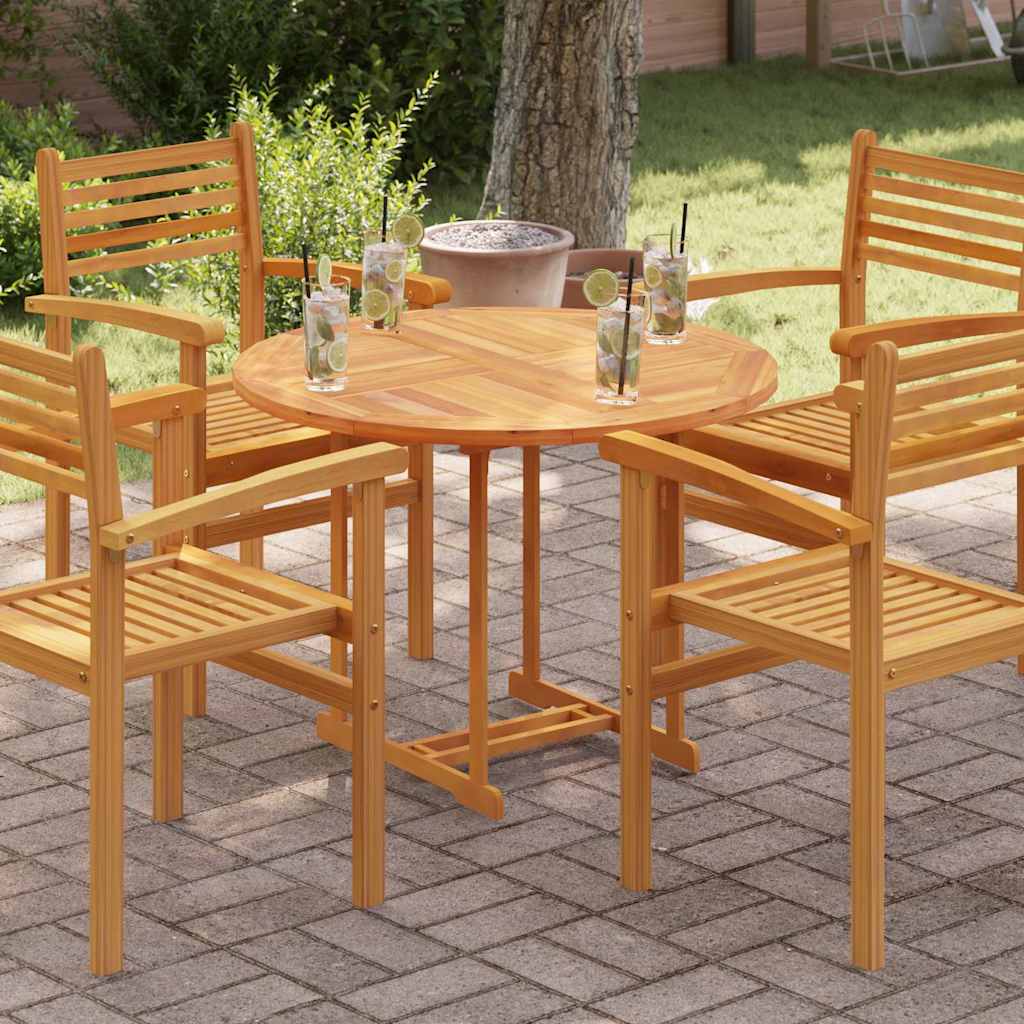 Tabletop | Natural Teak | Solid teak wood | 90 cm diameter | Durable