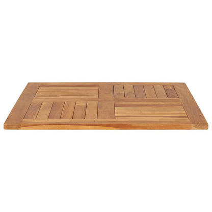 Table Top Solid Teak Wood Square 80x80x2.5 cm