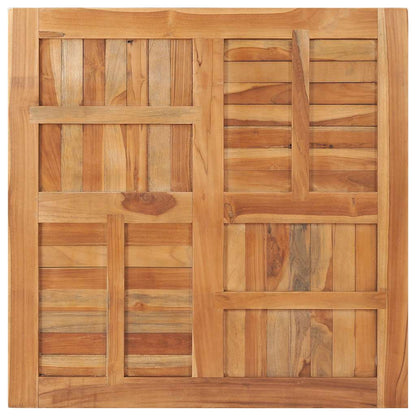 Table Top | Natural Teak | Solid Teak Wood | 90x90 cm | Durable