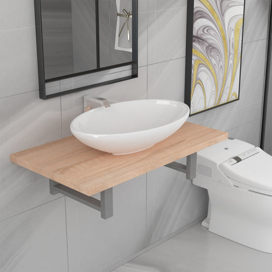 Bathroom Furniture Set | Oak | Engineered wood | Standard