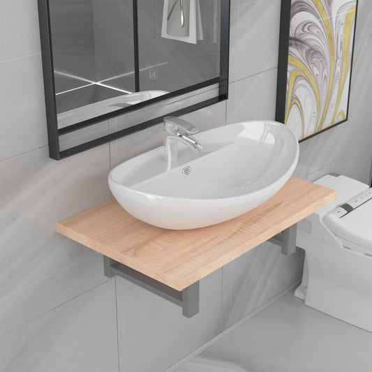 Bathroom Furniture Set | Oak | Engineered wood | Standard