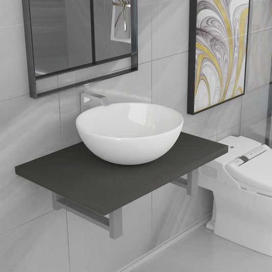 Bathroom Furniture Set | Grey, White