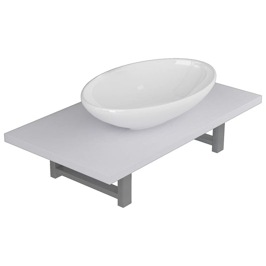Bathroom Furniture Set | White | Ceramic | Medium