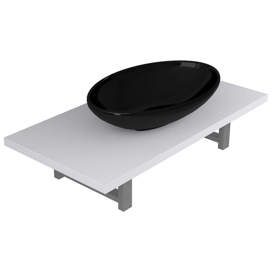 Bathroom Furniture Set | White | Ceramic | Medium | Gloss Finish