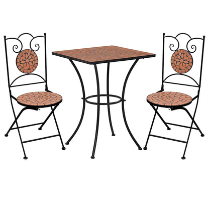 Mosaic Bistro Set | Terracotta | Powder-coated iron | Medium | Durable