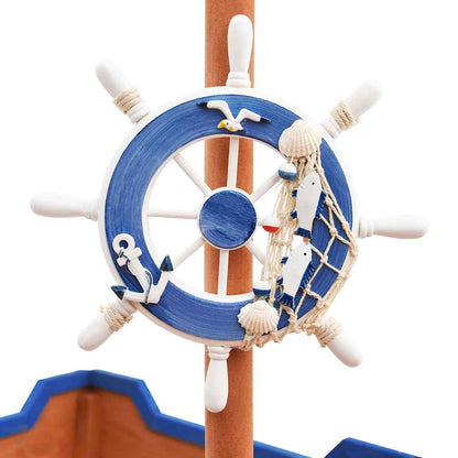 Sandbox Pirate Ship Firwood 190x94,5x101 cm