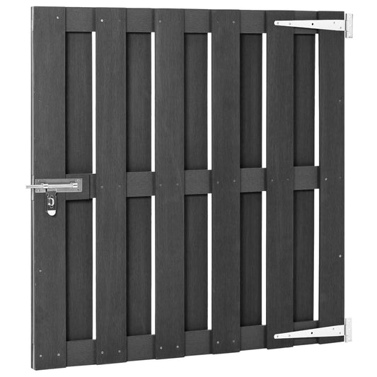 49083 vidaXL Garden Gate WPC 100x100 cm Grey