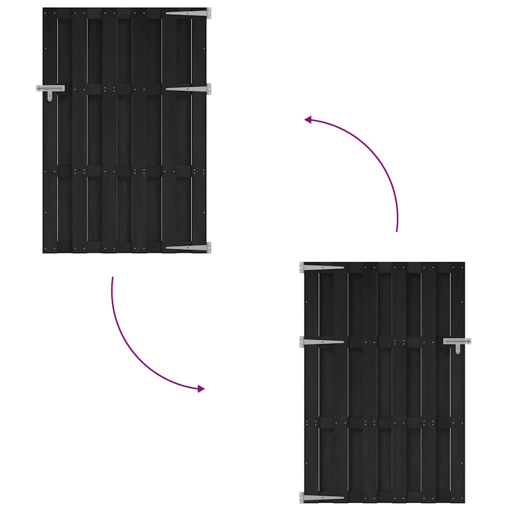 Garden Gate WPC 100x150 cm Grey