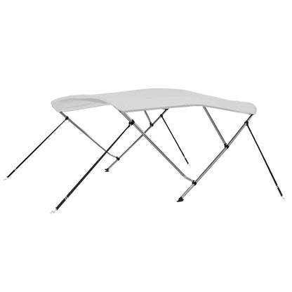 92359 vidaXL 3 Bow Bimini Top White 183x140x137 cm