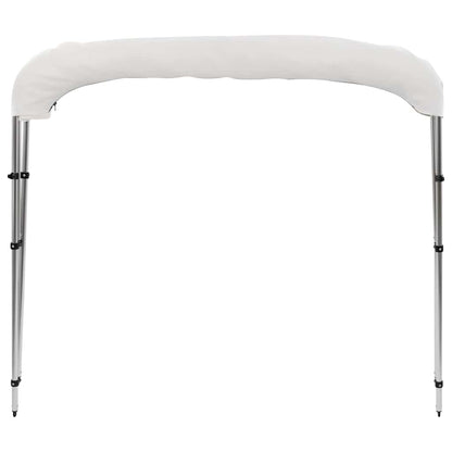 92359 vidaXL 3 Bow Bimini Top White 183x140x137 cm