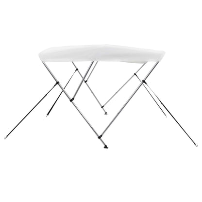 92360 vidaXL 3 Bow Bimini Top White 183x160x137 cm