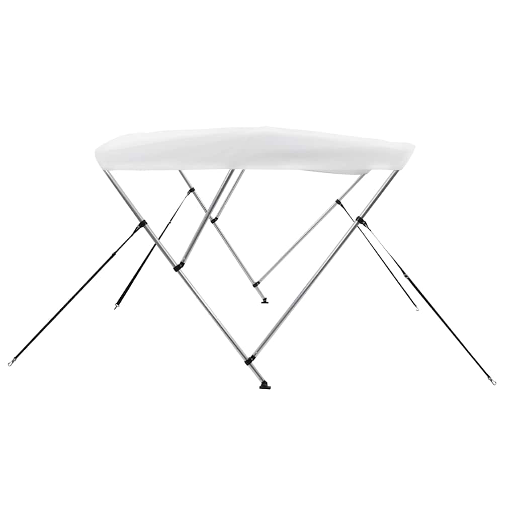 92362 vidaXL 3 Bow Bimini Top White 183x196x137 cm