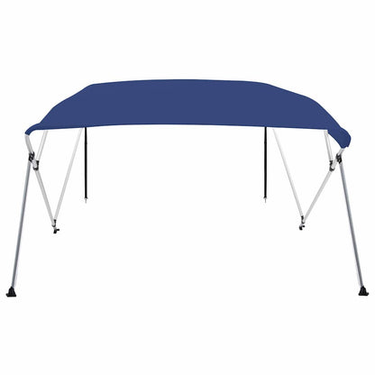 92370 vidaXL 4 Bow Bimini Top Blue 243x180x137 cm