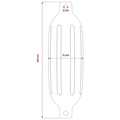 Boat bumpers 2.25 kg 41 x 11.5 cm Blue PVC
