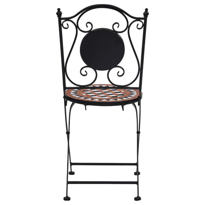 Mosaic Bistro Set | Terracotta | Powder-coated iron, ceramic tile