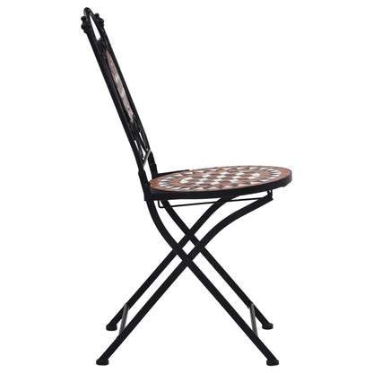 Mosaic Bistro Set | Terracotta | Powder-coated iron, ceramic tile