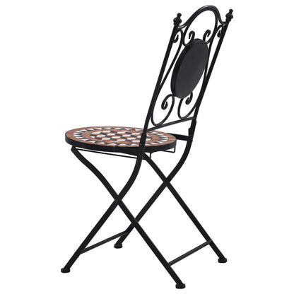 Mosaic Bistro Set | Terracotta | Powder-coated iron, ceramic tile