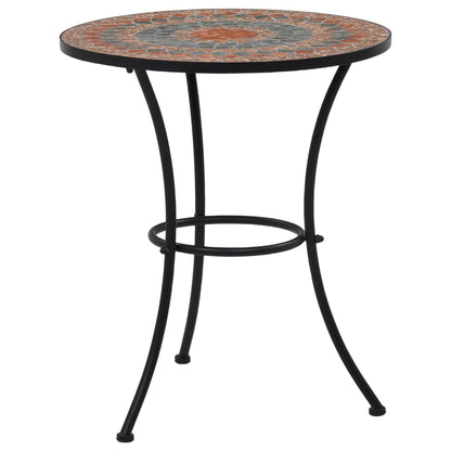 Mosaic Bistro Set | Terracotta, Grey, Orange