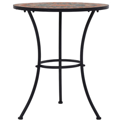 Mosaic Bistro Set | Terracotta, Grey, Orange