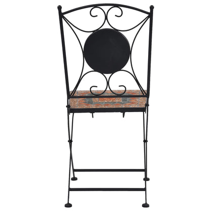 Mosaic Bistro Set | Terracotta, Grey, Orange