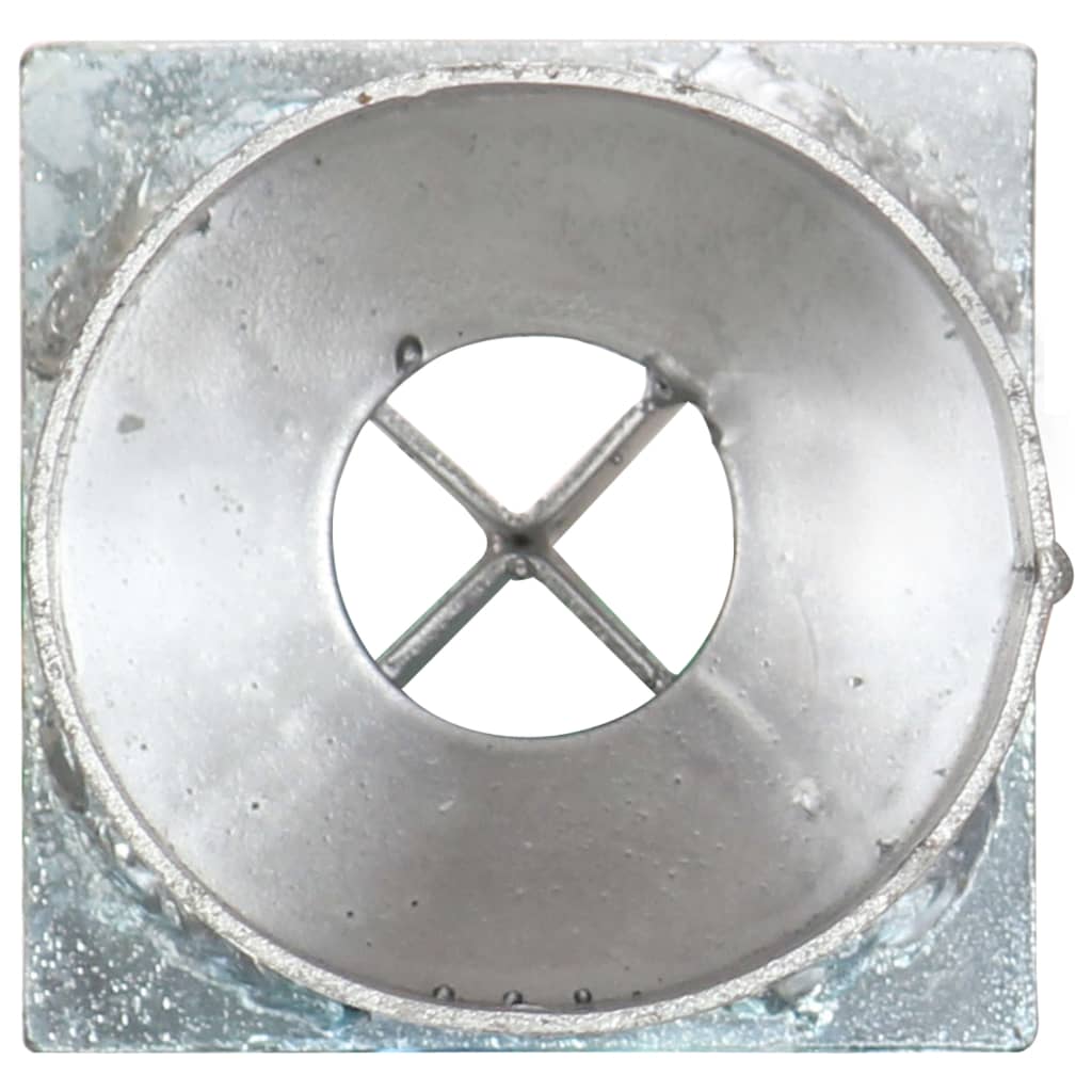 Ground Spikes 6 pcs Silver 8x61 cm Galvanised Steel