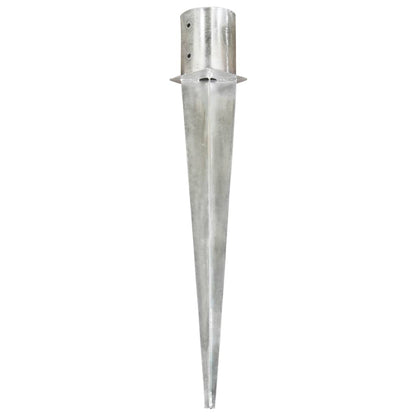 Ground Spikes 6 pcs Silver 12x91 cm Galvanised Steel