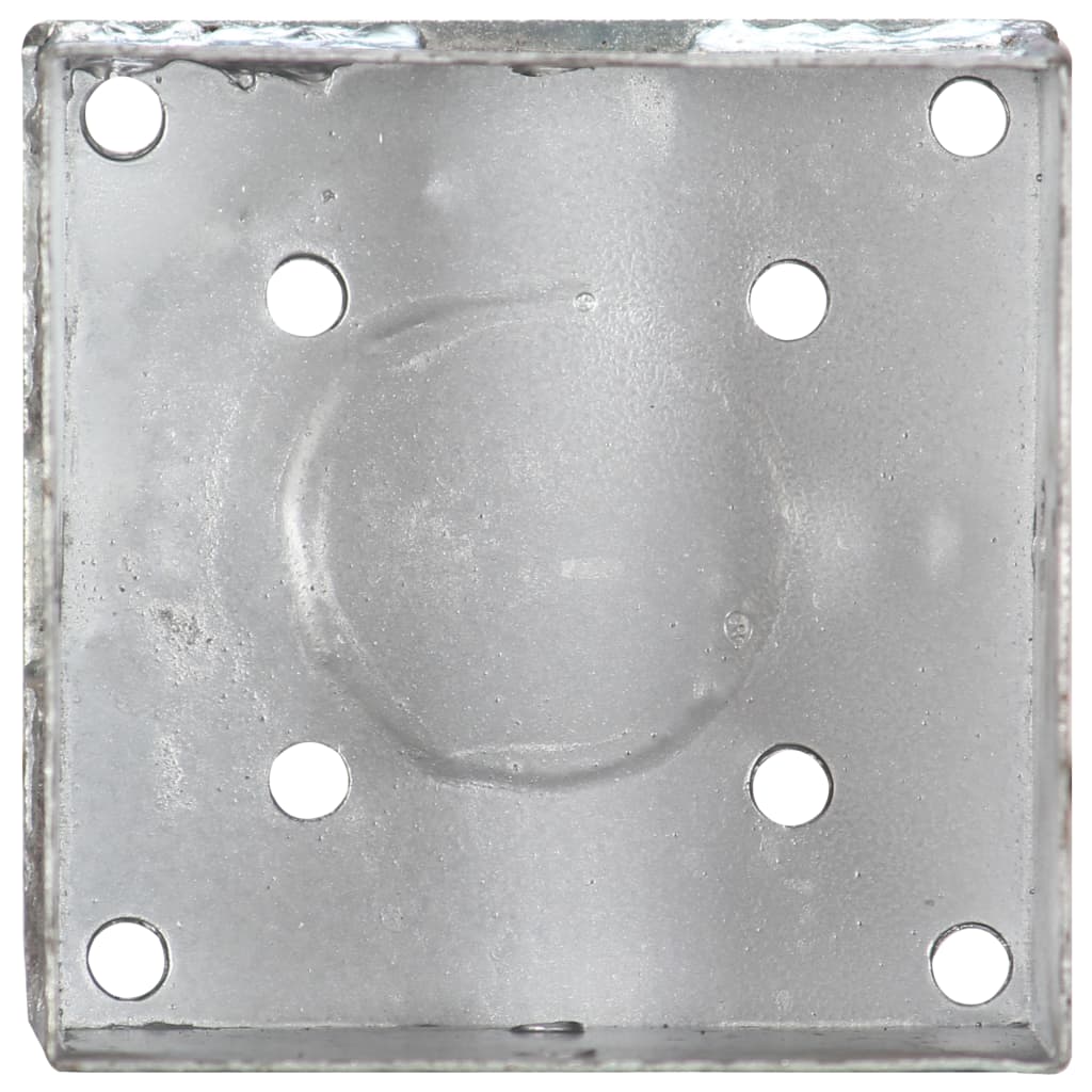 Ground Spikes 6 pcs Silver 14x14x58 cm Galvanised Steel