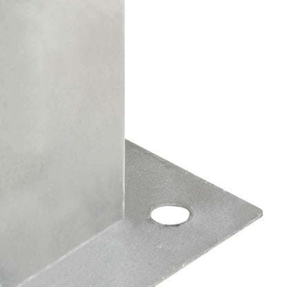 Post Anchors 4 pcs Galvanised Metal 141 mm