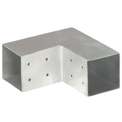 Post Connector L Shape Galvanised Metal 81x81 mm