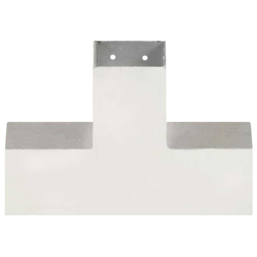 Post Connectors 4 pcs X Shape Galvanised Metal 81x81 mm
