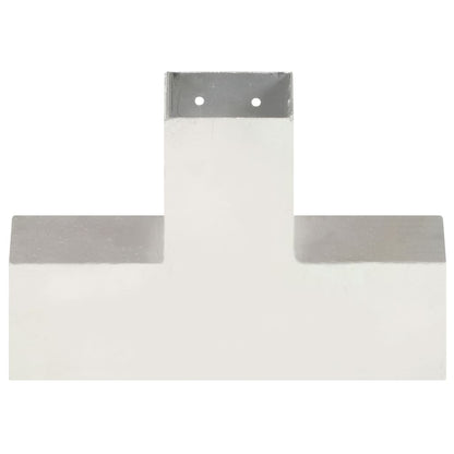Post Connectors 4 pcs X Shape Galvanised Metal 81x81 mm