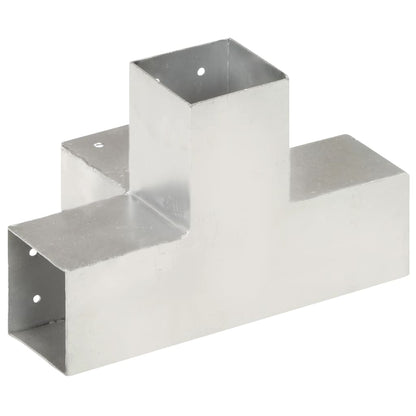 Post Connectors 4 pcs X Shape Galvanised Metal 81x81 mm