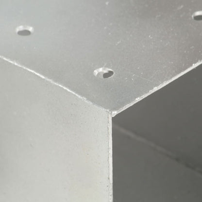 Post Connectors 4 pcs X Shape Galvanised Metal 81x81 mm