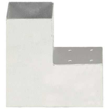 Post Connector L Shape Galvanised Metal 91x91 mm