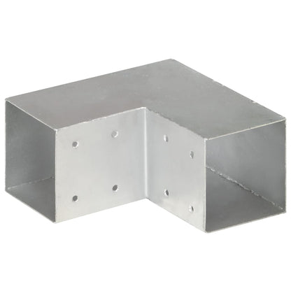 Post Connector L Shape Galvanised Metal 91x91 mm