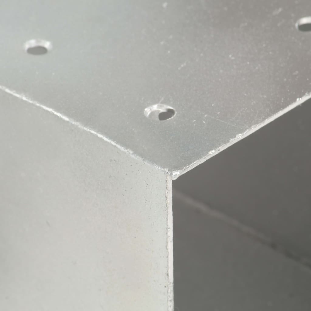 Post Connector X Shape Galvanised Metal 91x91 mm
