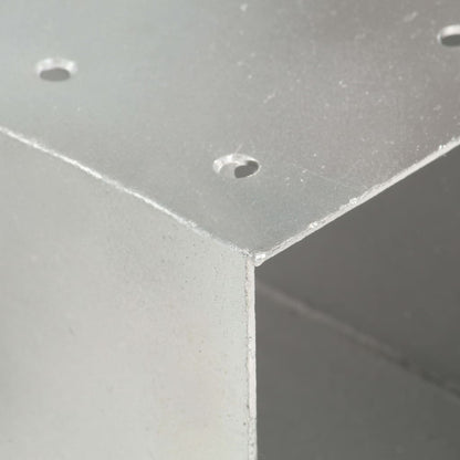 Post Connector X Shape Galvanised Metal 91x91 mm