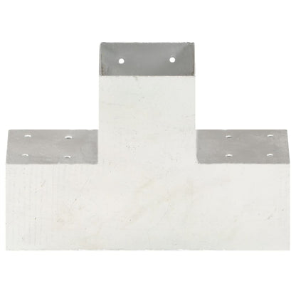 Post Connectors 4 pcs X Shape Galvanised Metal 101x101 mm