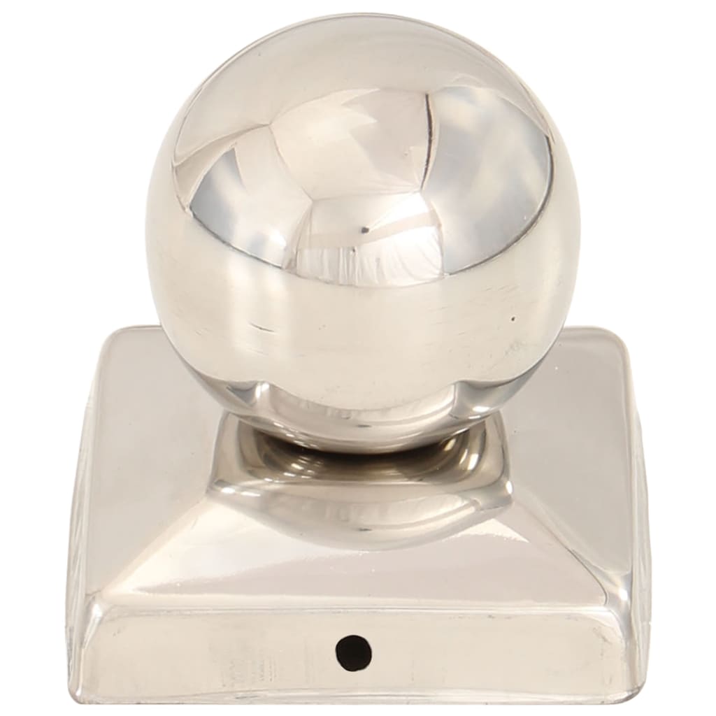 Post Caps 6 pcs Globe Final Stainless Steel 71x71 mm
