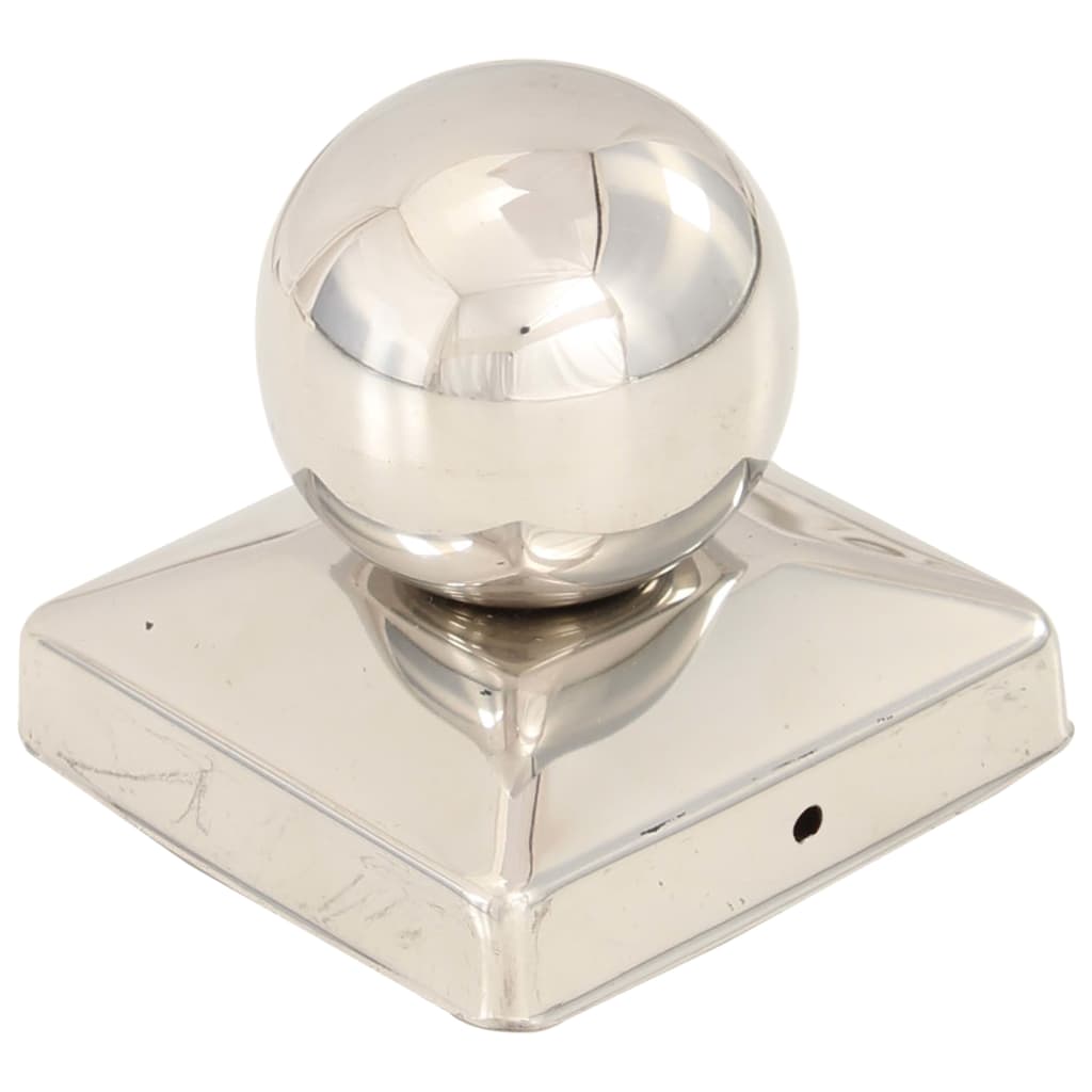 Post Caps 6 pcs Globe Final Stainless Steel 81x81 mm