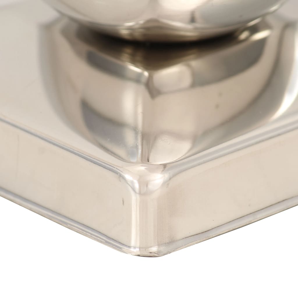Post Caps 6 pcs Globe Final Stainless Steel 81x81 mm