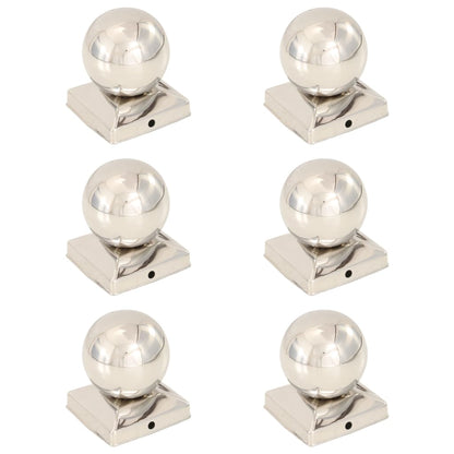 Post Caps 6 pcs Globe Final Stainless Steel 91x91 mm
