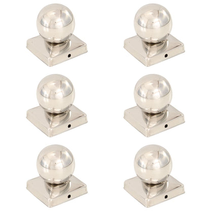 Post Caps 6 pcs Globe Final Stainless Steel 101x101 mm