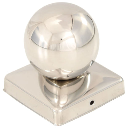 Post Caps 6 pcs Globe Final Stainless Steel 101x101 mm